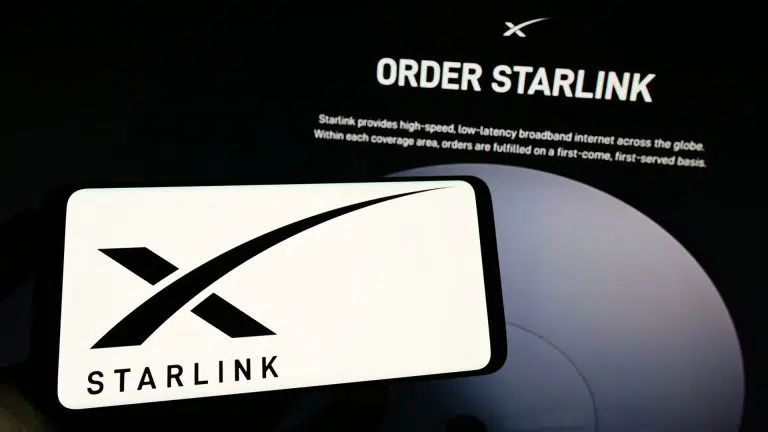 Página de pedidos da Starlink, empresa de internet da SpaceX