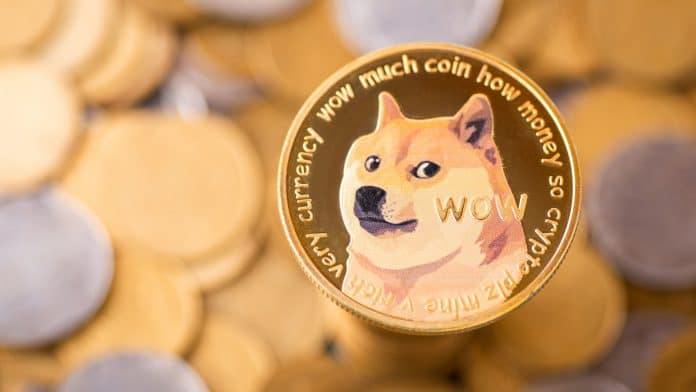Símbolo da moeda Dogecoin
