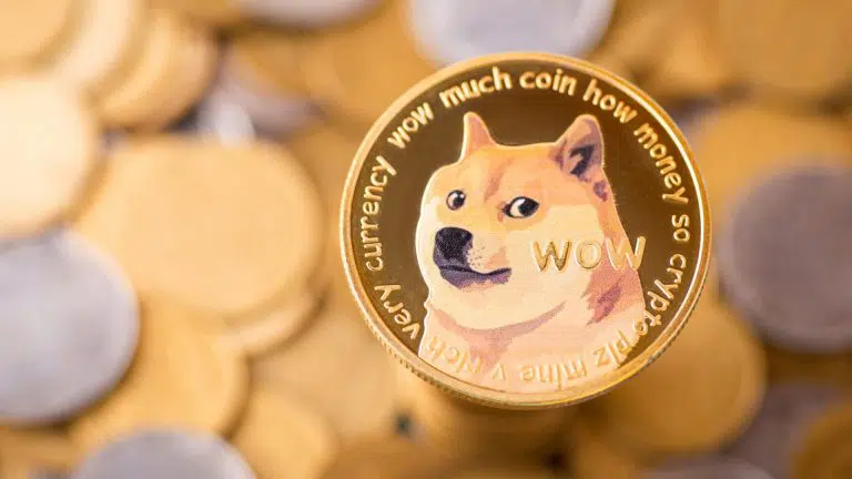 Símbolo da moeda Dogecoin