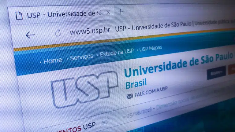 Site da USP - Universidade de São Paulo