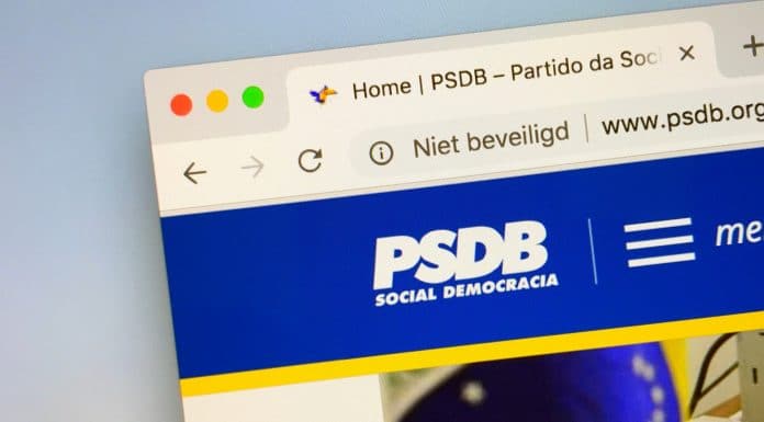 Site do Partido da Social Democracia Brasileira - PSDB
