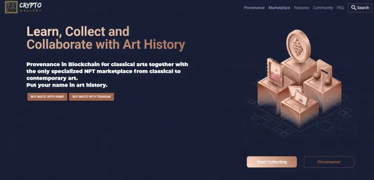 Plataforma em Blockchain com Provenance e NFTs de Coleções de Obras de Arte Consagradas