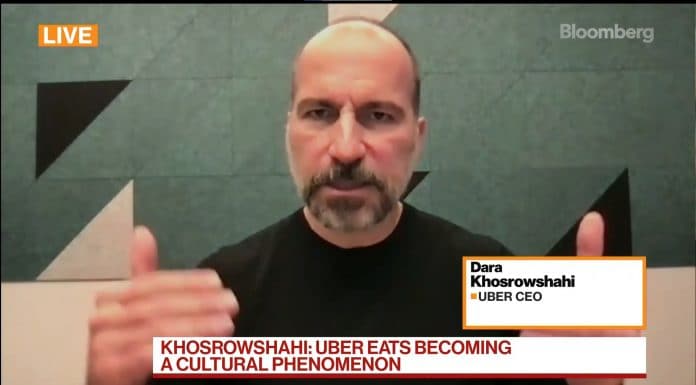 Dara Khosrowshahi. diretor-executivo do Uber. Fonte: Bloomberg / Reprodução