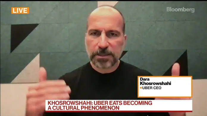 Dara Khosrowshahi. diretor-executivo do Uber. Fonte: Bloomberg / Reprodução