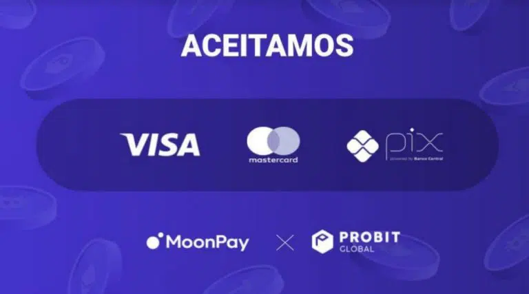 Corretora de criptomoedas ProBit Global libera compra de criptos com PIX e cartão de crédito