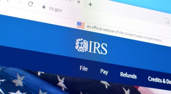 Site do Internal Revenue Service (IRS), Receita Federal dos Estados Unidos