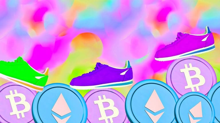 Tênis próximos de criptomoedas