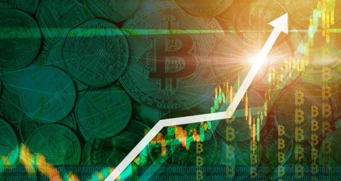 Bitcoin e outras moedas no gráfico