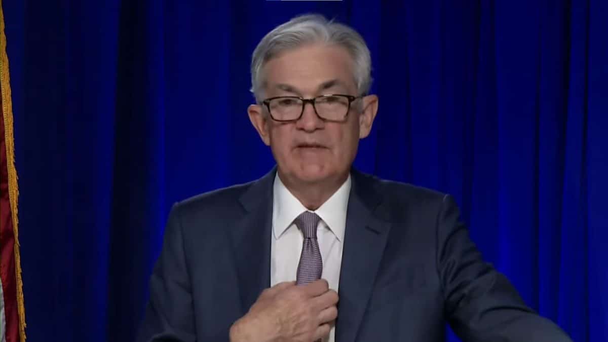 Jerome Powell, presidente do Federal Reserve. Fonte: YouTube / Reprodução