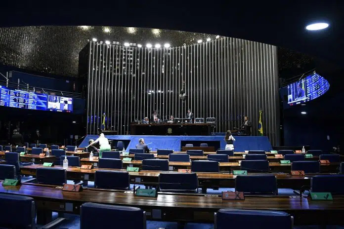 Plenário do Senado Federal em 19 de abril de 2022