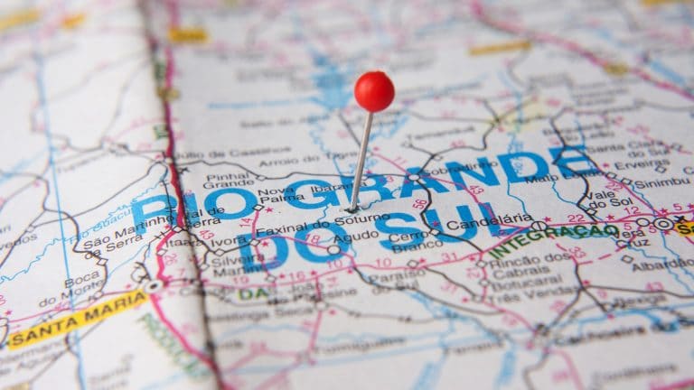Rio Grande do Sul no mapa