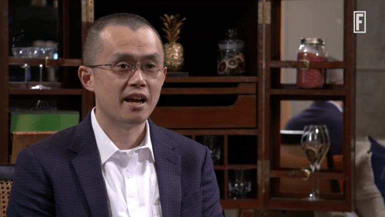 Changpeng Zhao, CEO da Binance, em entrevista à Fortune. Fonte: Reprodução.