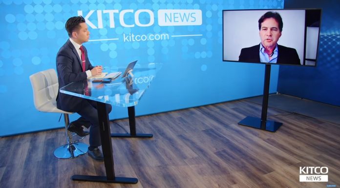 Craig Wright, falso criador do Bitcoin, em entrevista à Kitco News. Fonte: Reprodução.