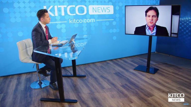 Craig Wright, falso criador do Bitcoin, em entrevista à Kitco News. Fonte: Reprodução.