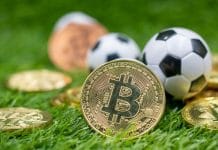 Bola de futebol e Bitcoin