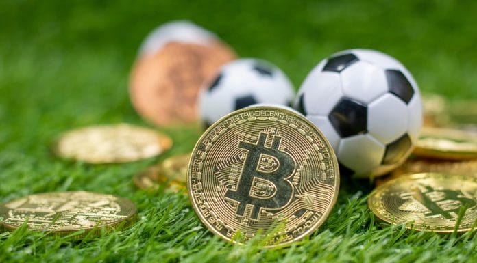 Bola de futebol e Bitcoin