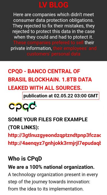Grupo hacker alega que obteve dados do Banco Central do Brasil e sua aplicação blockchain