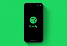 Ícone do Spotify em aplicativo móvel