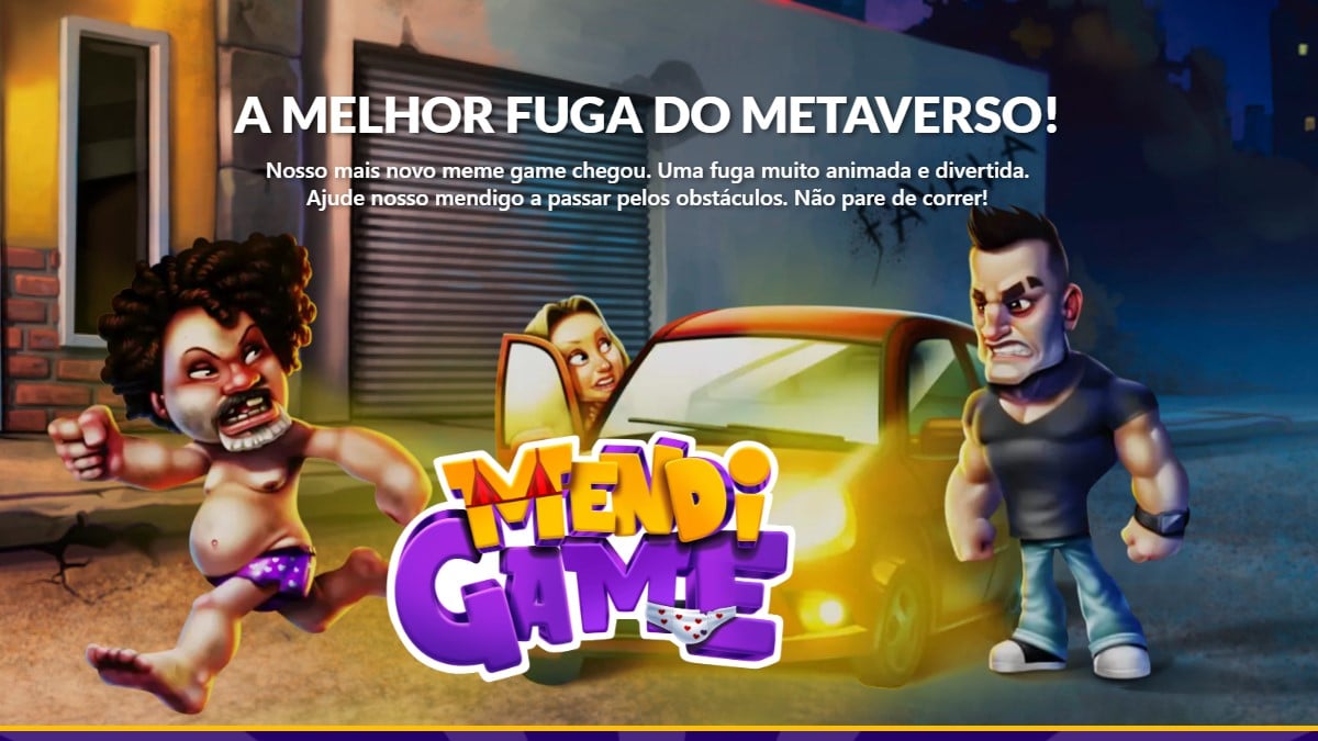 Jogo NFT com tema de Mendigo que corre pelo metaverso