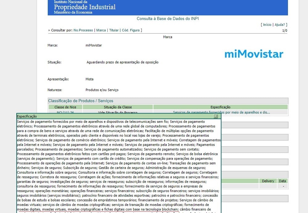 Marca miMovistar da Telefónica pede registro de marca com criptomoedas no Brasil