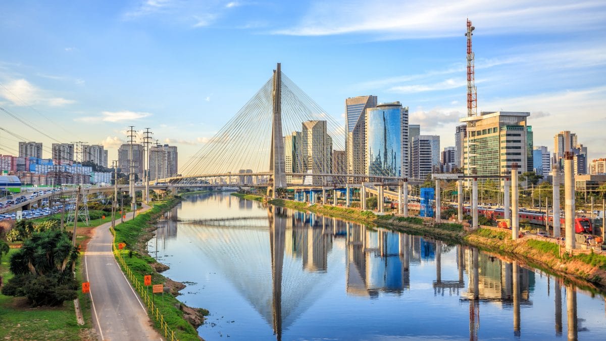 Ponte Octavio Frias de Oliveira em São Paulo, Brasil