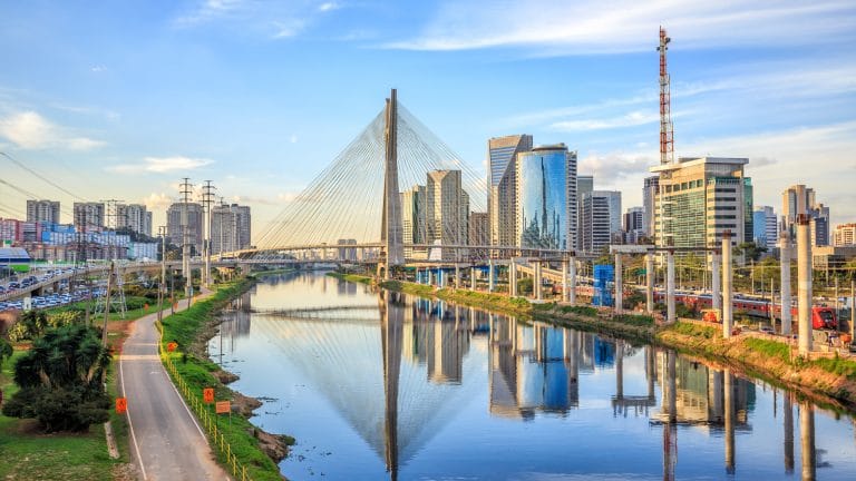 Ponte Octavio Frias de Oliveira em São Paulo, Brasil