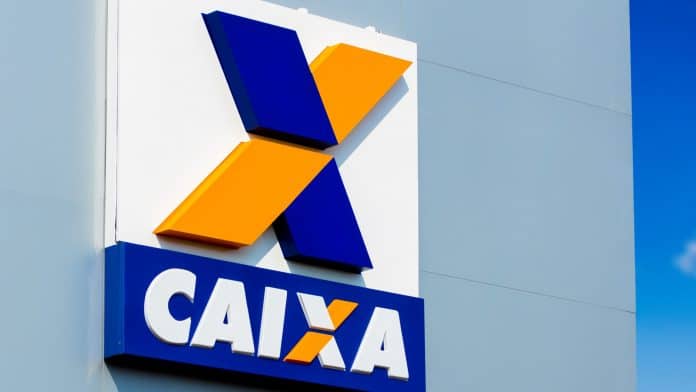 Símbolo do banco Caixa