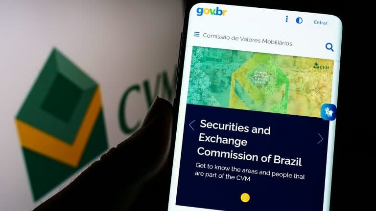 Site e aplicativo da CVM no Brasil