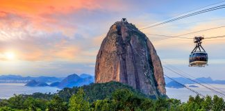 Teleférico e Pão de Açúcar no Rio de Janeiro