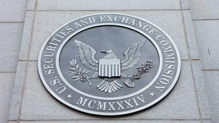 Emblema da SEC (Securities Exchange Commission), a Comissão de Valores Mobiliários dos EUA.