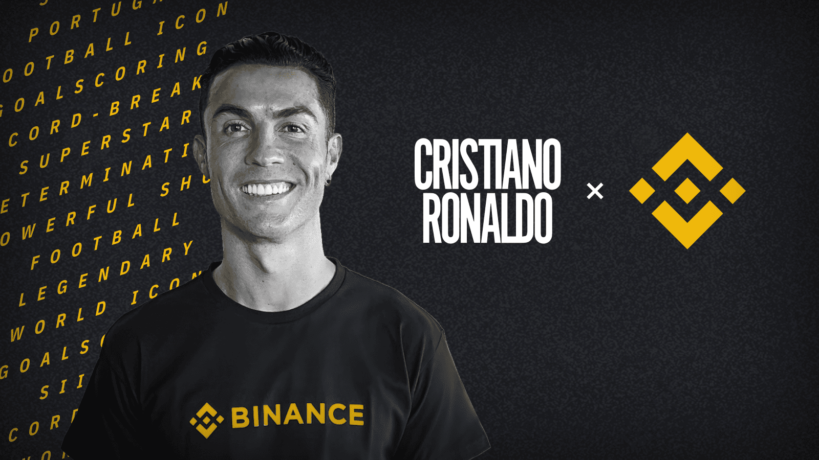 Binance anuncia parceria exclusiva com Cristiano Ronaldo