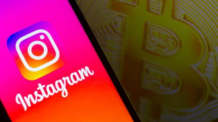 Aplicativo do Instagram e Bitcoin