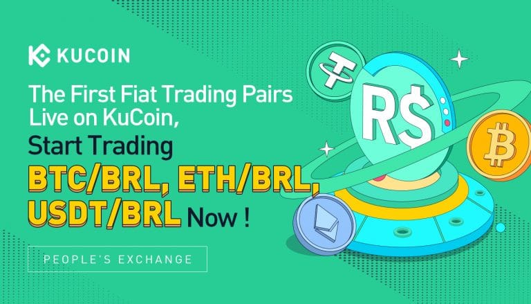 Corretora global de criptomoedas KuCoin adiciona real brasileiro como par de negociação
