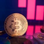 Bitcoin próximo de gráficos