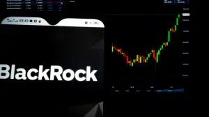 BlackRock e gráfico do bitcoin