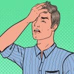 NFT de um homem com mão na cabeça