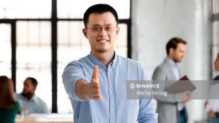 Changpeng Zhao, CEO da Binance, em propaganda sobre expansão da empresa. Fonte: Twitter / Reprodução.