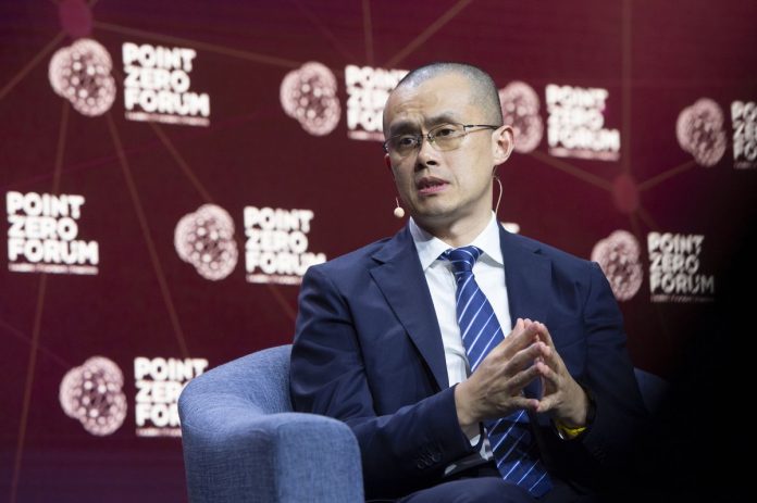 Changpeng Zhao, fundador da Binance, no Point Zero Forum. Fonte: Twitter / Reprodução.
