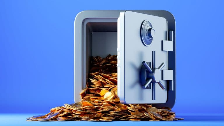Cofre de criptomoedas.