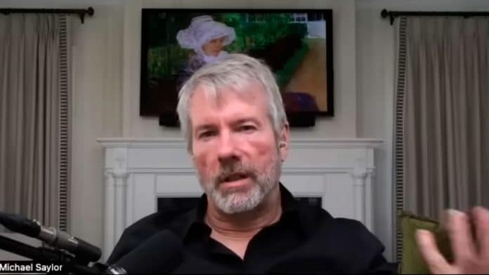 Michael Saylor, fundador da MicroStrategy, em conversa com NorthmanTrader. Fonte: YouTube/Reprodução.