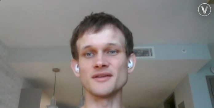 Vitalik Buterin no The Conversation. Fonte: Reprodução.