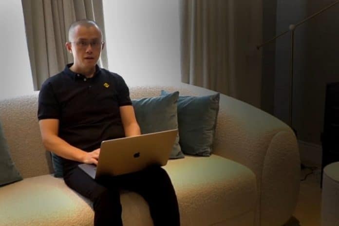 CEO da Binance esclarecendo dúvidas de clientes
