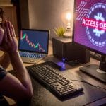 Investidor de criptomoedas frustrado por falta de acesso à plataforma