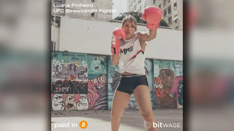Lutadora de UFC, Luana Pinheiro vai receber salário em Bitcoin