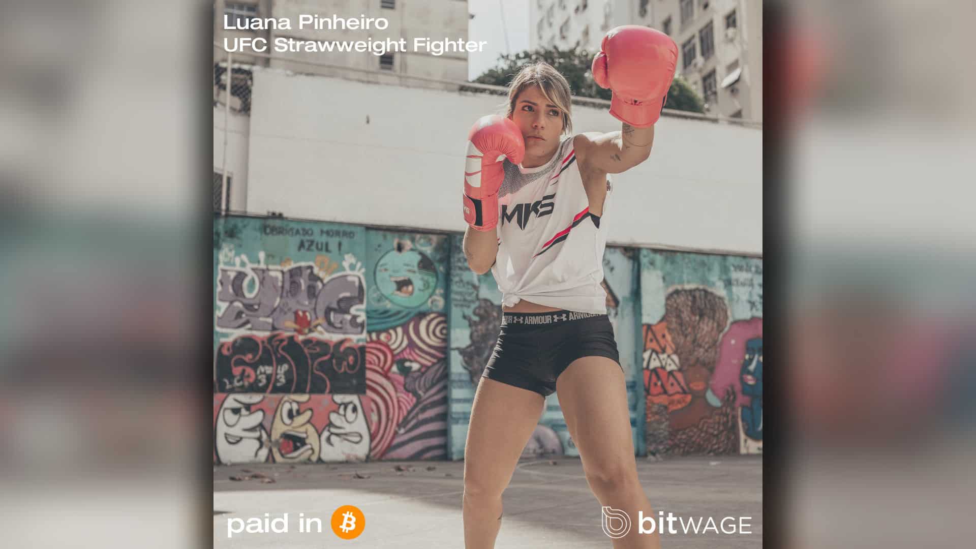 Lutadora de UFC, Luana Pinheiro vai receber salário em Bitcoin
