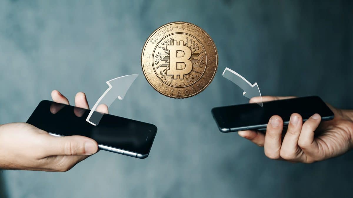 Pagamento com Bitcoin de ponta a ponta entre dispositivos móveis