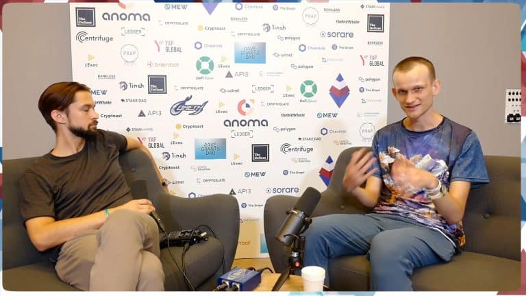 Vitalik Buterin, fundador do Ethereum, em entrevista à Bankless.