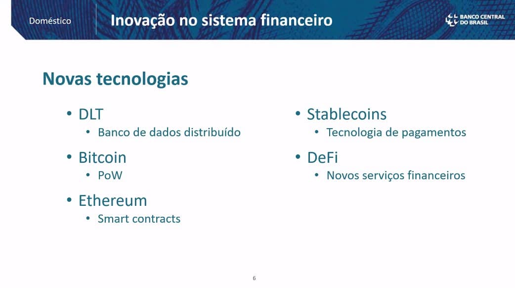 Banco Central acredita que o Bitcoin foi fundamental para Inovação no Sistema Financeiro