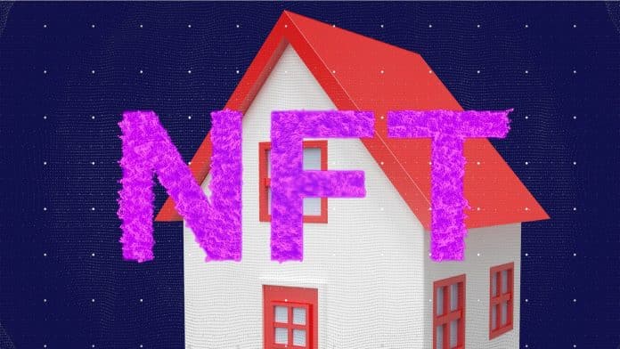 Imagem de uma casa em NFT