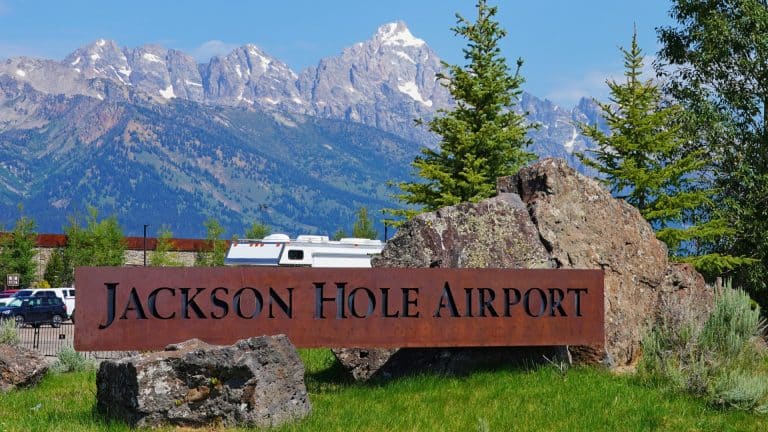 Placa do Aeroporto de Jackson Hole